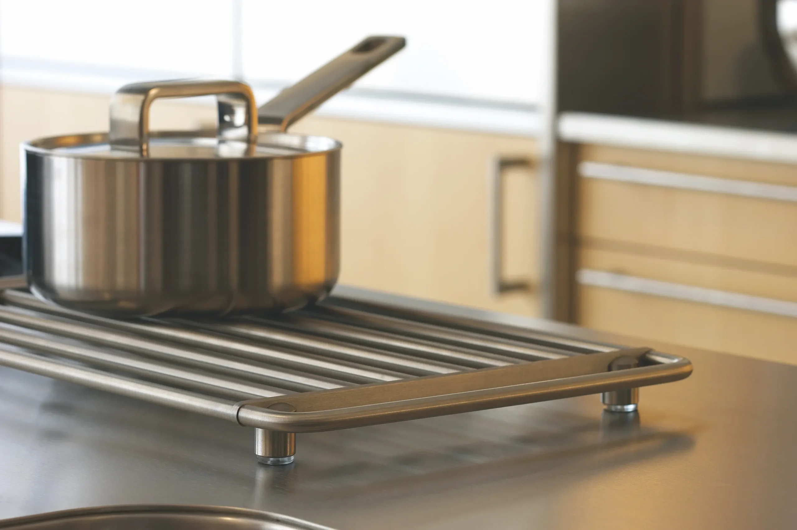 Accesorios de cocina con acabado cromado Premium