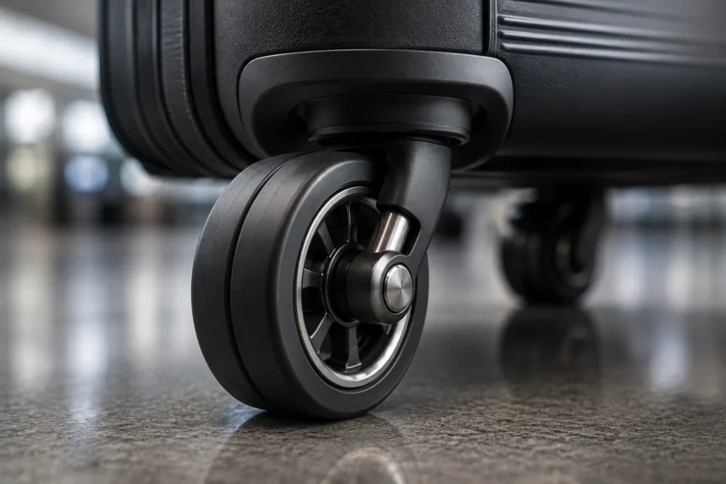 Equipamiento de viaje · Ruedas y ejes de maleta